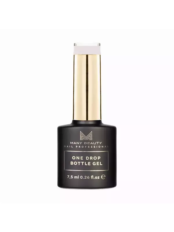 Однофазный гель для маникюра, 004 розово-белый, 15 мл Many Beauty One drop bottle gel, цвет 004 rosy white