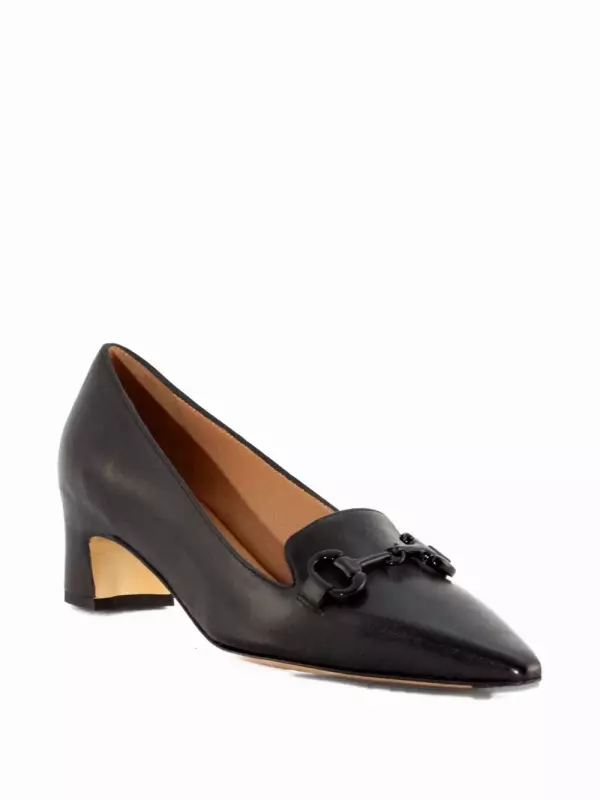 Туфли-лодочки на каблуке 40 мм из кожи mara bini, черный