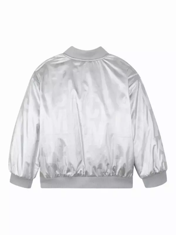 Бомбер с эффектом металлик Marc Jacobs Kids, желтый