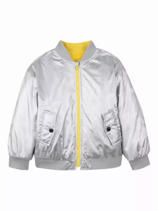Бомбер с эффектом металлик Marc Jacobs Kids, желтый