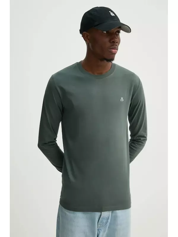 Хлопковая водолазка Marc O'Polo, зеленый