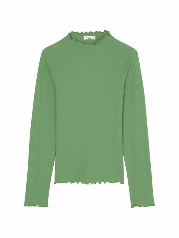 Футболка Marc O'Polo DENIM Ripp-Longsleeve slim, цвет Artichoke Green