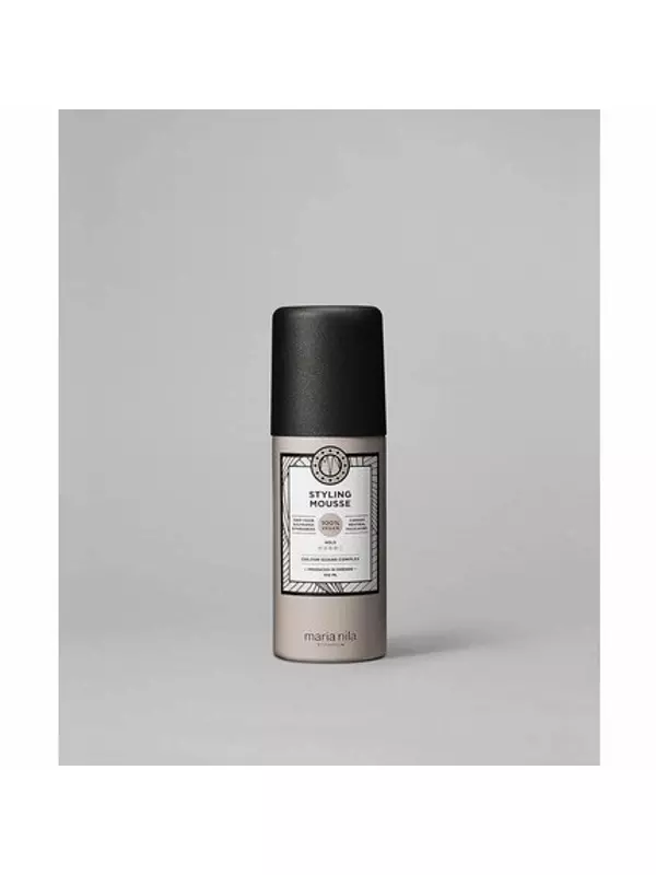 Мусс для укладки, 100 мл. Фиксирует объем на 4/5 и уменьшает статическое электричество. Антиоксидант. Сохраняет цвет волос. 100 % веганский продукт, не содержит сульфатов и парабенов., Maria Nila