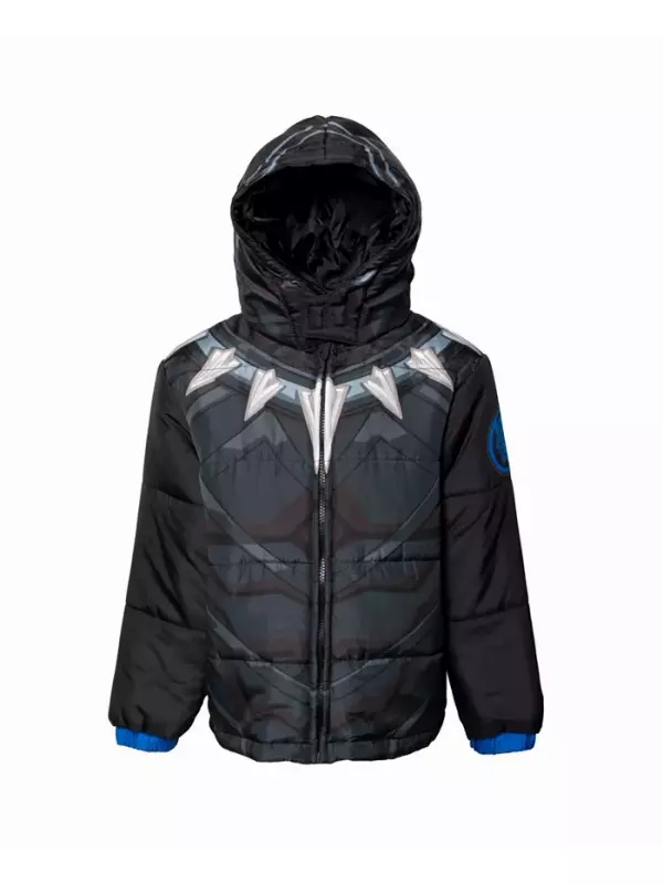 Зимняя утепленная куртка-пуховик с молнией для мальчиков Marvel Avengers The Hulk, серый