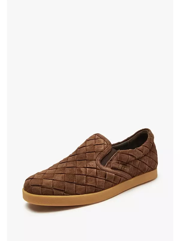 Коричневые женские слипоны