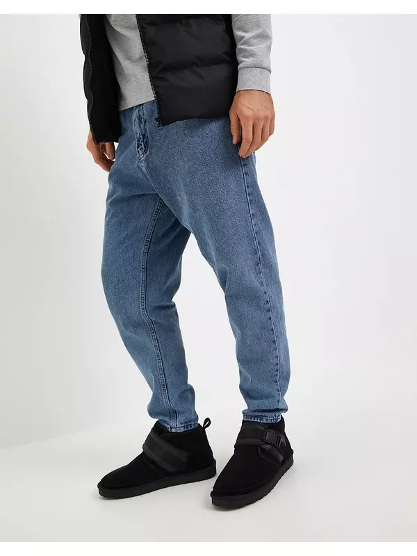 Черные мужские короткие угги