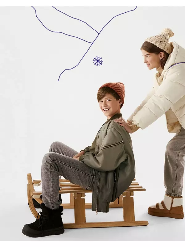 Черные детские угги