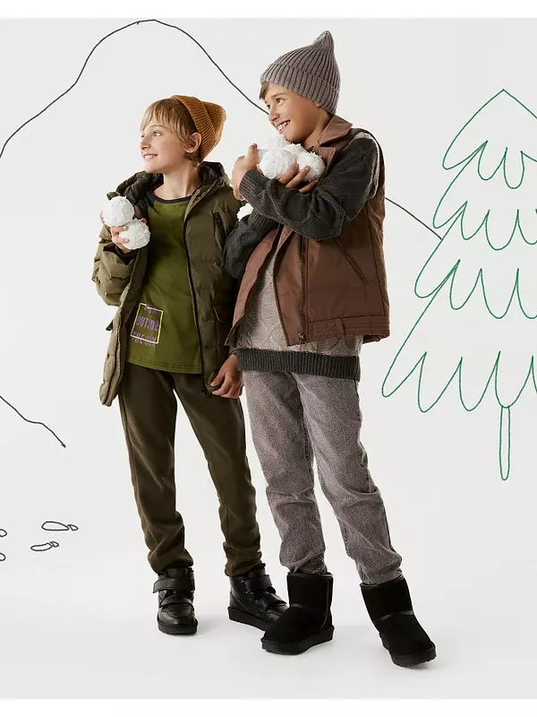 Черные детские угги