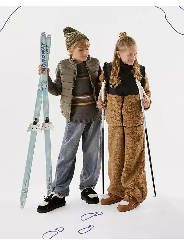 Черно-белые детские угги