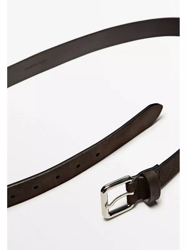 Пояс Massimo Dutti, темно-коричневый