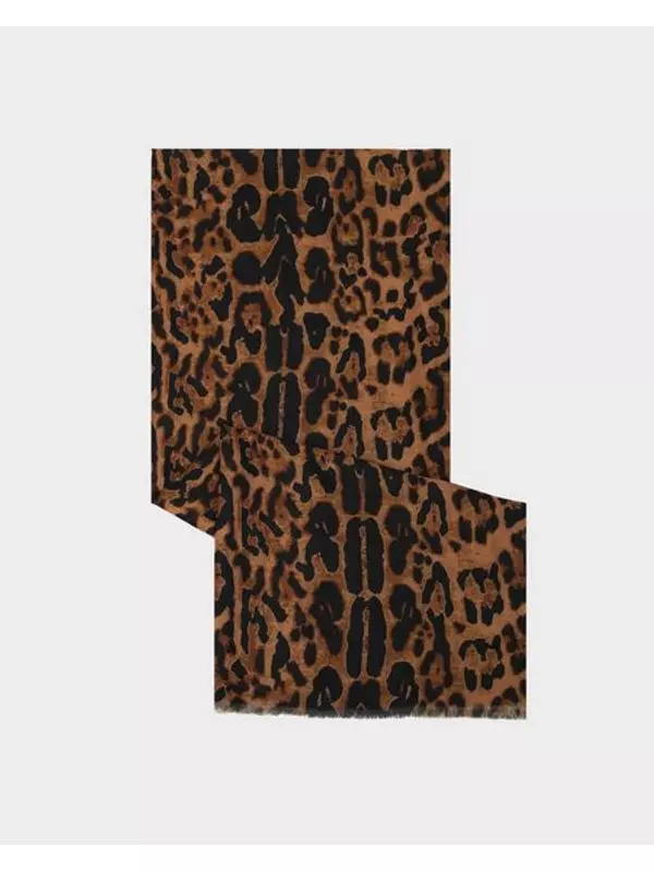 Палантин с шерстью и вискозой в составе