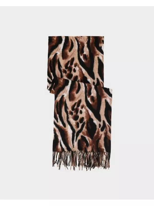 Женский палантин из шерсти и вискозы