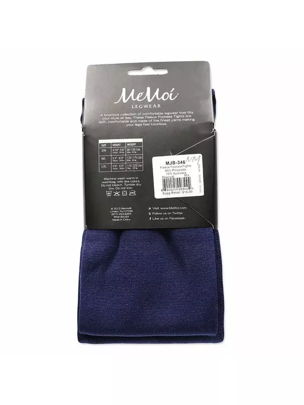 Флисовые колготки премиум-класса без ног MeMoi, цвет Poseidon