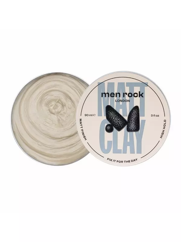 Матовая глина для мужчин для фиксации волос на день Men Rock Matt Clay, 90 мл