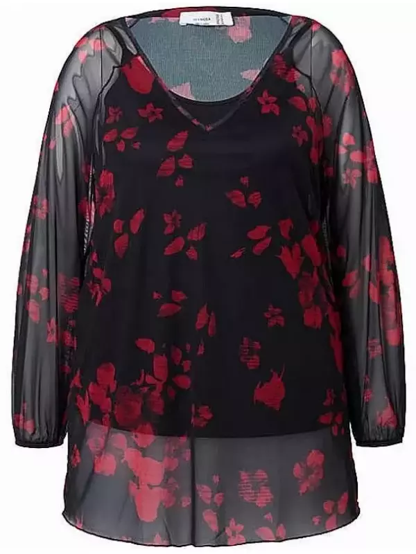 Блуза MIAMODA, черный