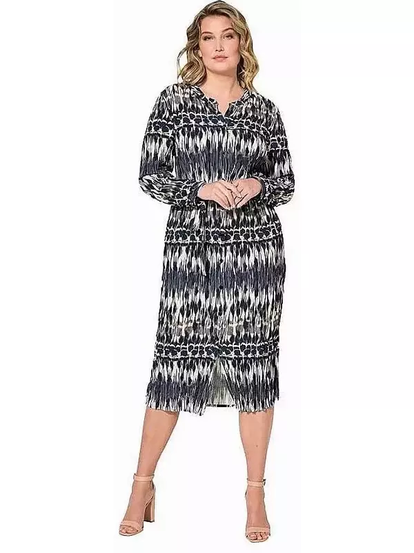 Длинное платье MIAMODA Midi, черный