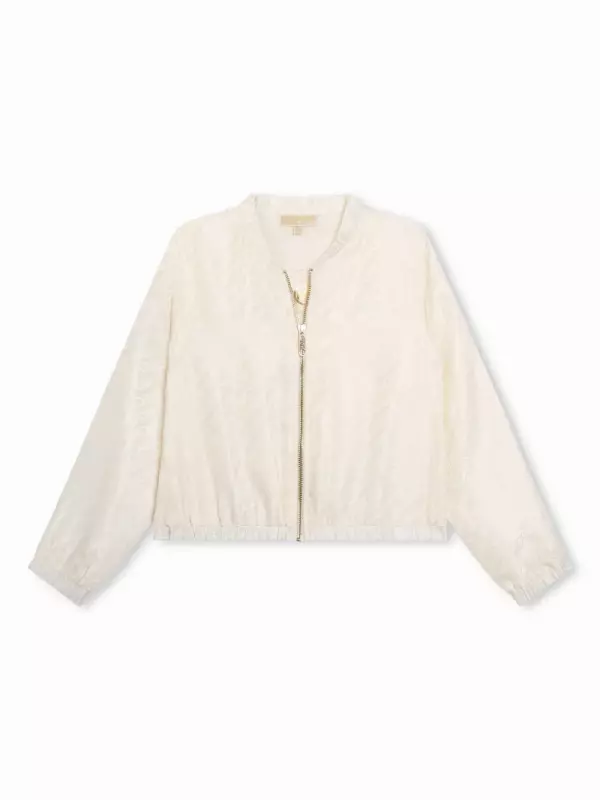 Бомбер с логотипом Michael Kors Kids, нейтральный