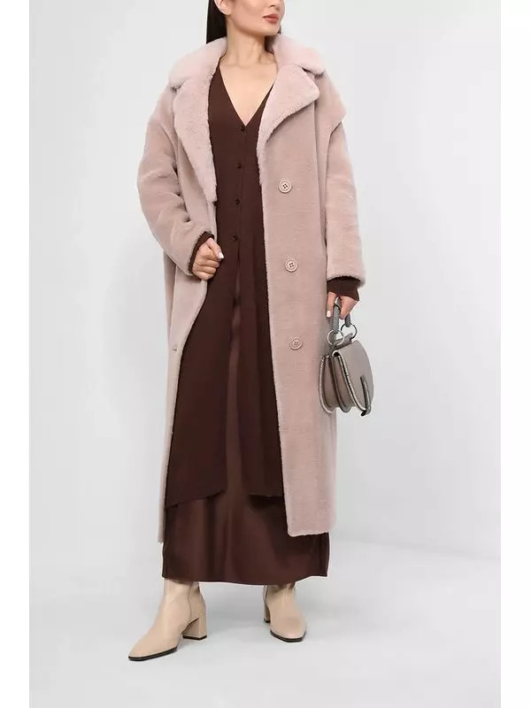 Шуба со съемным поясом Mila Marsel