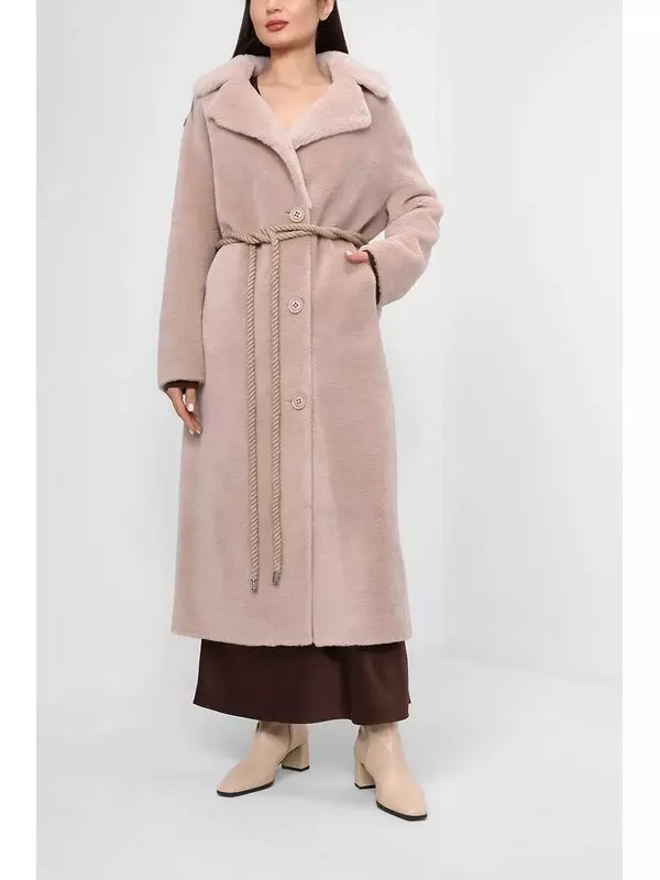 Шуба со съемным поясом Mila Marsel