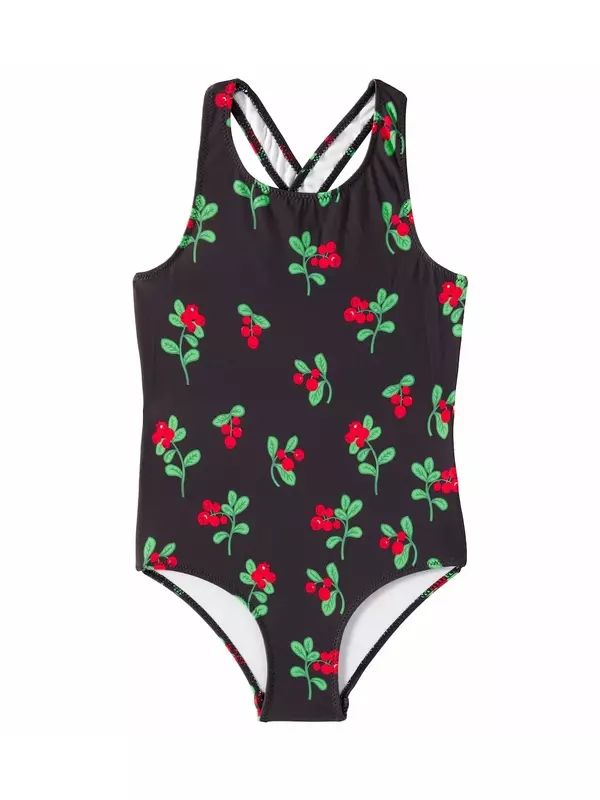 Печатный купальник Mini Rodini, черный