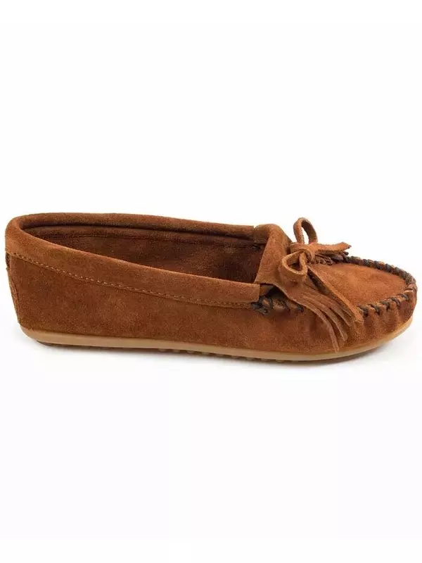 Женские мокасины Kilty Hardsole Wide Width Minnetonka, коричневый