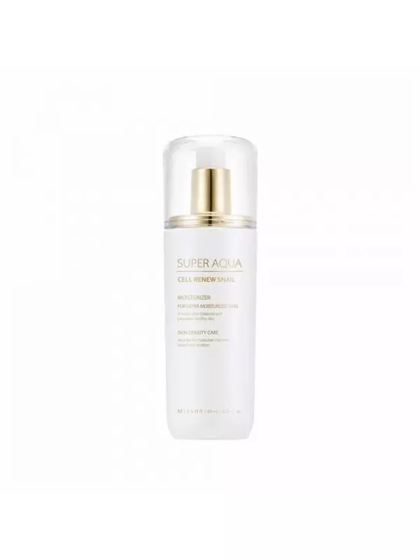 Missha Super Aqua Cell Renew Snail Essential Moisturizer Регенерирующая эмульсия для лица 130 мл 338 г 1 шт. флакон с дозатором