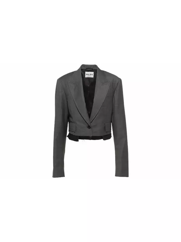 Деловой костюм женский серый Miu Miu