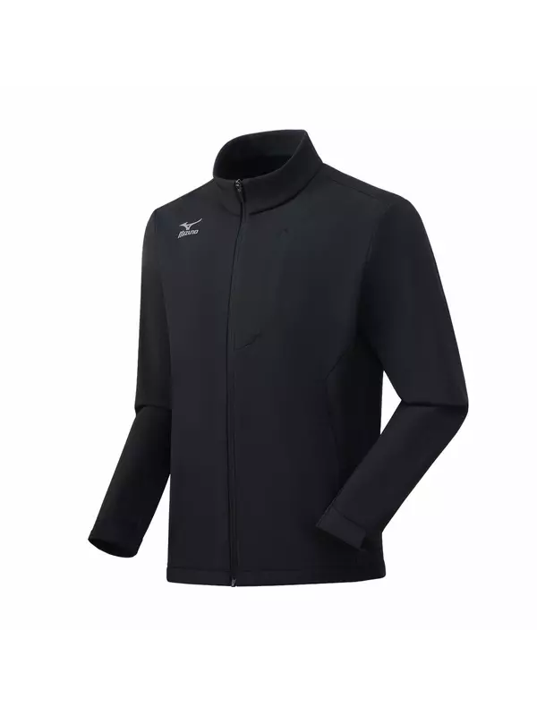 Mizuno Ветрозащитная куртка с отложным воротником, Black
