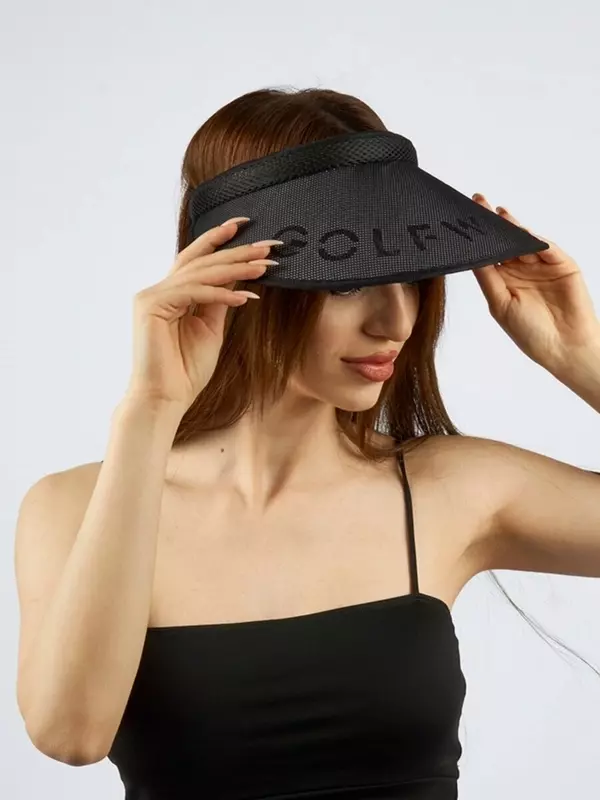 Козырек для женщин, размер 48/56, черный