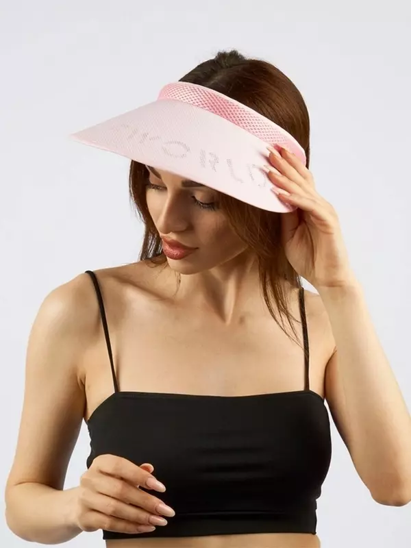 Козырек для женщин, размер 48/56, красный