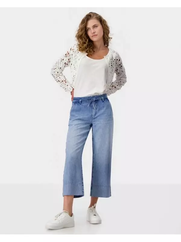 Джинсы-кюлоты из лиоцелла