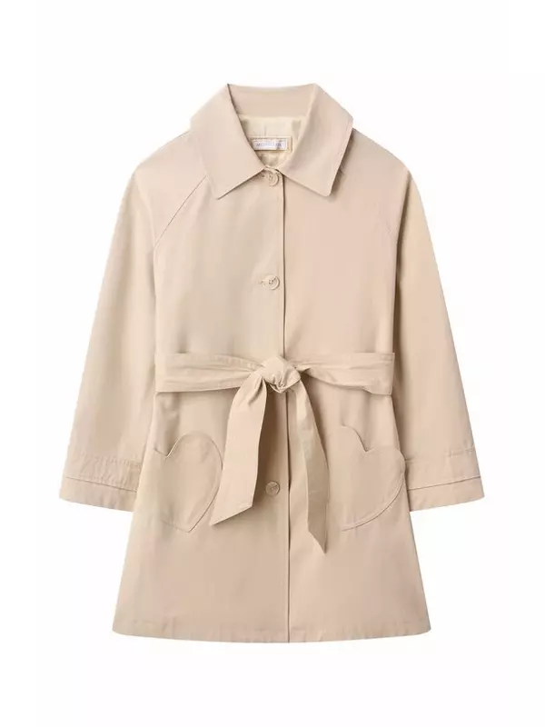 Тренч из хлопка и лиоцелла Monnalisa