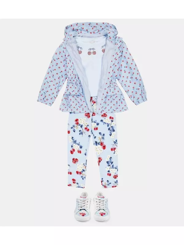 Куртка-ветровка с принтом Monnalisa, разноцветный