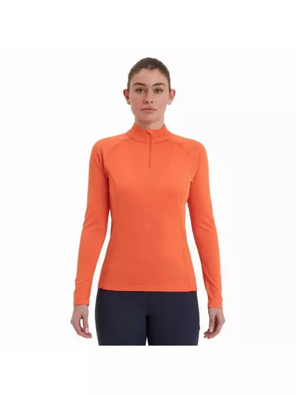 Лонгслив Montane Dart Half Zip, оранжевый