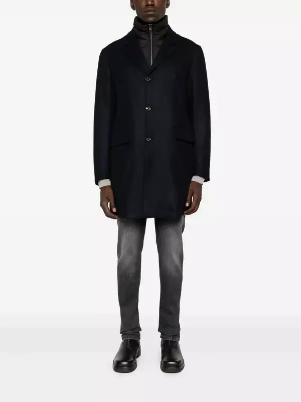 Пальто на пуговицах Montecore, синий