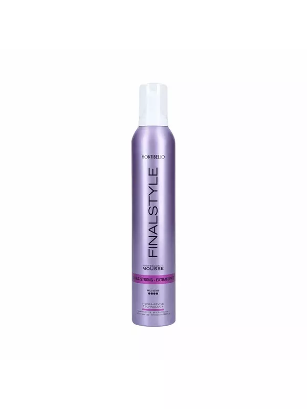 Montibello, Finalstyle Extra Strong Foam, Очень сильная увлажняющая пенка для укладки волос, 320 мл