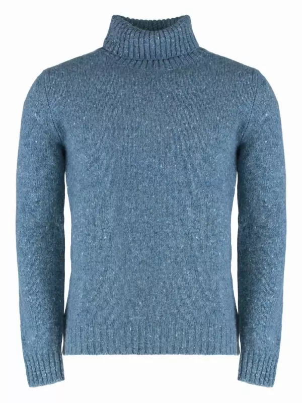 Водолазка в рубчик Moorer, синий