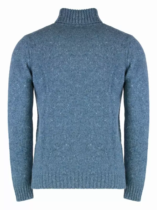 Водолазка в рубчик Moorer, синий