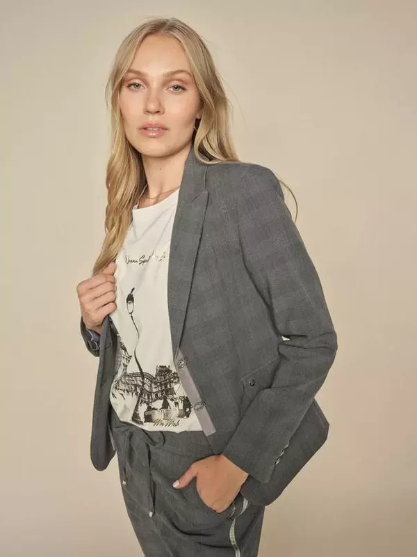 Блейк кими приталенный блейзер MOS MOSH, цвет Sharkskin