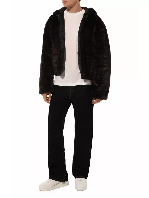 Шуба из экомеха Moschino