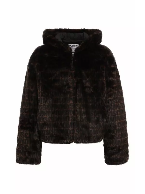 Шуба из экомеха Moschino