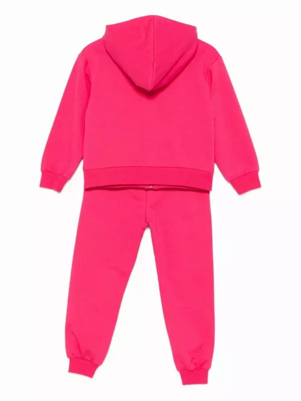 Спортивный костюм с принтом тедди Moschino Kids, розовый
