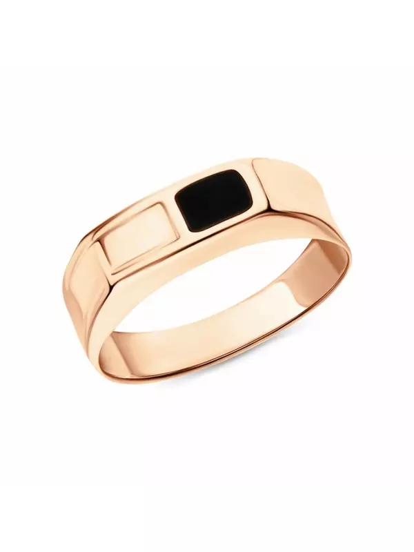 Золотое кольцо с эмалью