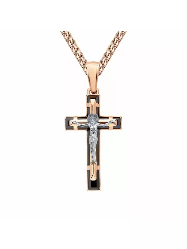 Золотая подвеска с ониксом природным