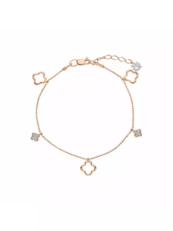 Золотой браслет с фианитами