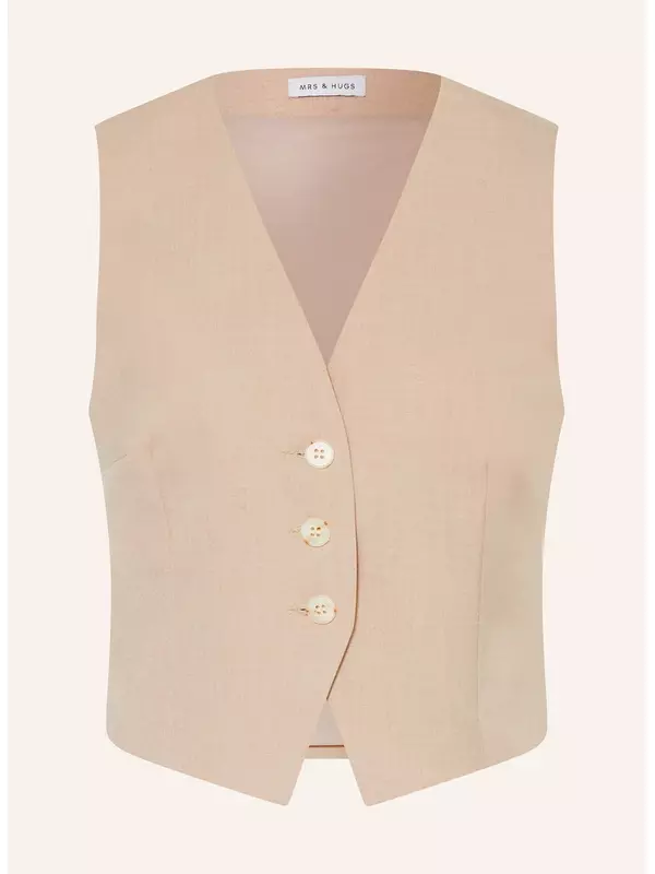 Блейзер жилет Mrs & Hugs, бежевый