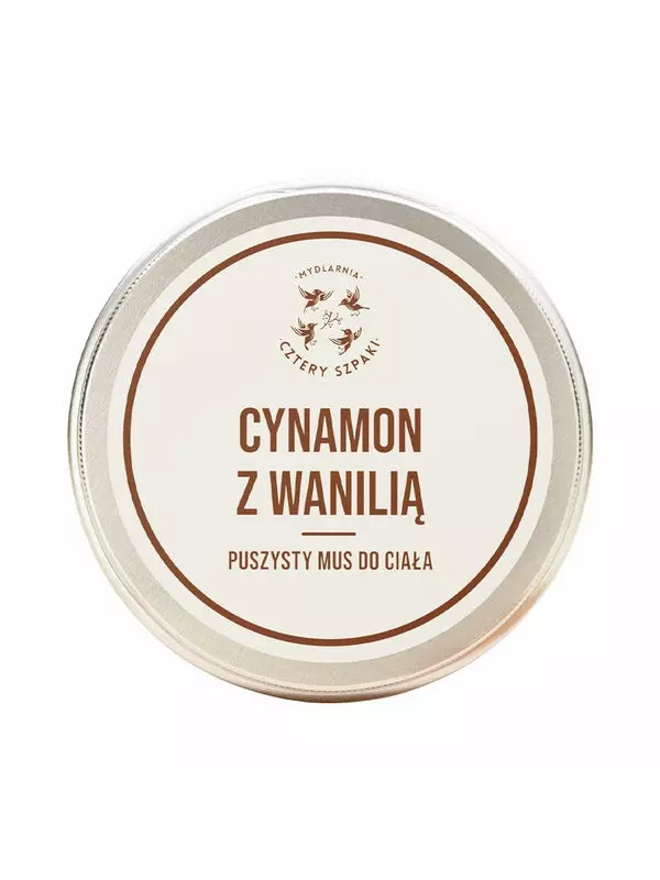 Мусс для тела, 150 мл Mydlarnia Cztery Szpaki Cynamon&Wanilia