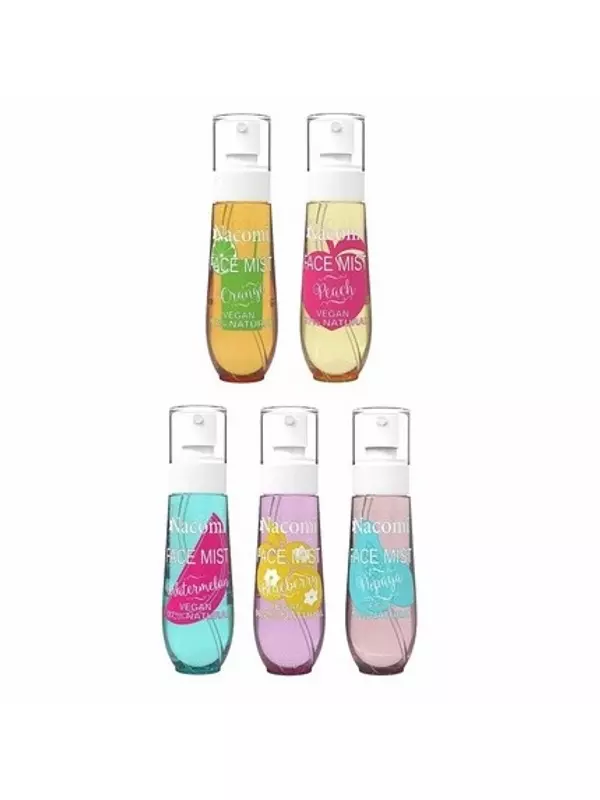 Мист для лица Персик Апельсин Папайя Черника Арбуз 80мл, Nacomi