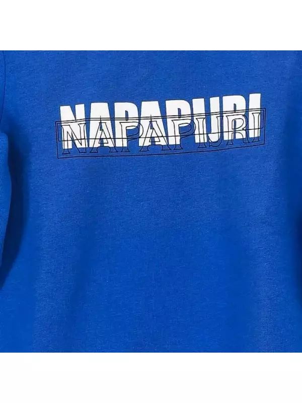 Ga4Epw толстовка с длинными рукавами и круглым вырезом для мальчиков Napapijri, синий
