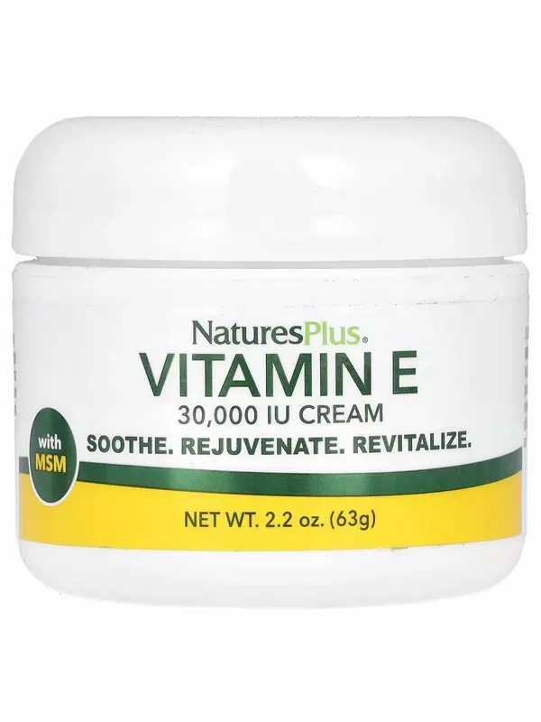 Крем для рук с витамином Е и МСМ NaturesPlus 30 000 МЕ, 63 г